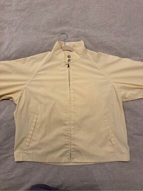 Vintage London Fog Pale Yellow Zip-Up Jacket